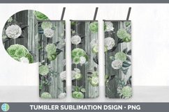 Stained Florals Wood Tumbler Sublimation Bundle Product Image 4