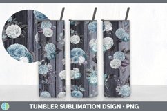 Stained Florals Wood Tumbler Sublimation Bundle Product Image 6