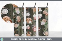 Stained Florals Wood Tumbler Sublimation Bundle Product Image 7
