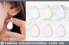 Teardrop Earrings Sublimation |Mega Bundle Product Image 17