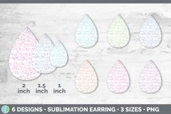 Spatter Teardrop Earring | Sublimation Designs Bundle Product Image 2