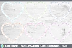 Spatter Heart Frame Clipart | Sublimation Designs Product Image 2