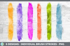 Watercolor Brush Strokes PNG | Sublimation Designs Product Image 2