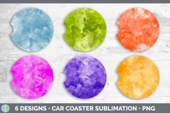 Watercolor Car Coaster | Sublimation Designs Bundle Product Image 2
