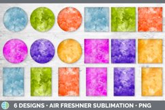 Watercolor Air Freshener | Sublimation Designs Bundle Product Image 2