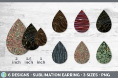 Marble Teardrop Earring | Vintage Sublimation Designs Bundle Product Image 2