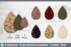 Marble Teardrop Earring | Vintage Sublimation Designs Bundle Product Image 2