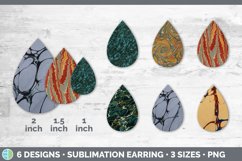 Marble Teardrop Earring | Vintage Sublimation Designs Bundle Product Image 2