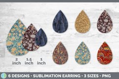 Marble Teardrop Earring | Vintage Sublimation Designs Bundle Product Image 2