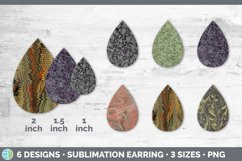 Marble Teardrop Earring | Vintage Sublimation Designs Bundle Product Image 2
