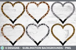 Animal Print Heart Frame Clipart Product Image 2
