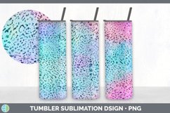 Iridescent Animal Print Tumbler | Skinny Tumbler Sublimation Product Image 3