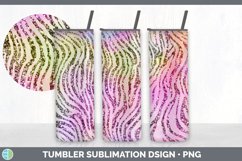 Iridescent Animal Print Tumbler | Skinny Tumbler Sublimation Product Image 4