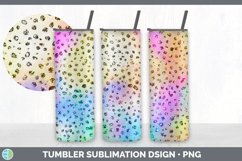 Iridescent Animal Print Tumbler | Skinny Tumbler Sublimation Product Image 2