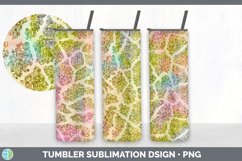 Iridescent Animal Print Tumbler | Skinny Tumbler Sublimation Product Image 6