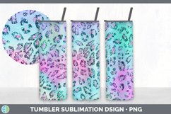 Iridescent Animal Print Tumbler | Skinny Tumbler Sublimation Product Image 5