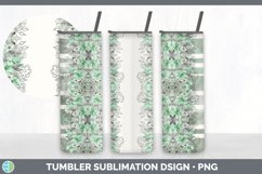 Pastel Flower Tumbler | Skinny Tumbler Sublimation Product Image 6