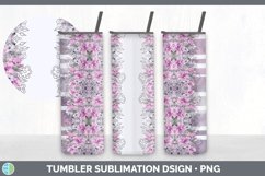 Pastel Flower Tumbler | Skinny Tumbler Sublimation Product Image 5