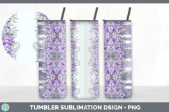 Pastel Flower Tumbler | Skinny Tumbler Sublimation Product Image 4