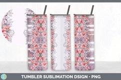 Pastel Flower Tumbler | Skinny Tumbler Sublimation Product Image 7