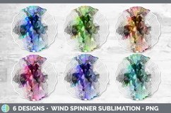Alcohol Ink Wind Spinner | Sublimation Designs Bundle Product Image 2