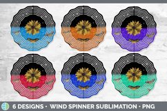 Butterfly Sunflowers Wind Spinner | Sublimation Desi Product Image 2