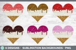 Ice Cream Dessert Hearts Clipart | Sublimation Designs Product Image 2