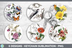 Vintage Keychain Bundle | Keyring Sublimation Designs Product Image 2