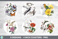 Vintage Round Coaster | Sublimation Designs Bundle Product Image 2