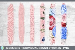Patriotic Flowers Brush Strokes | 4th of July Sublimation Product Image 2