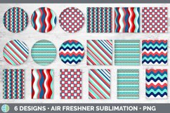 Patriotic Air Freshener | 4th of July Sublimation Product Image 2