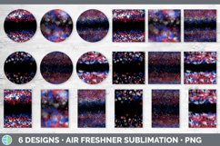 Patriotic Air Freshener | 4th of July Sublimation Designs Bu Product Image 2