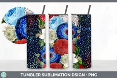 Patriotic Flowers Tumbler | 4th of July Sublimation Bundle Product Image 4