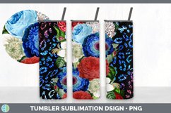 Patriotic Flowers Tumbler | 4th of July Sublimation Bundle Product Image 5