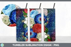 Patriotic Flowers Tumbler | 4th of July Sublimation Bundle Product Image 6