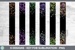 Glitter Halloween Key Fob | Wristlet Sublimation Product Image 2