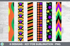 Glitter Halloween Key Fob | Wristlet Sublimation Product Image 2