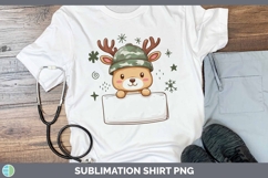 Custom Reindeer Christmas Shirt Sublimation Design Product Image 2