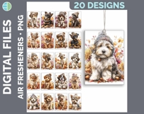Dog Breed Air Freshener Bundle Sublimation Designs - Dogs 01 Product Image 5