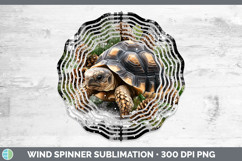 Tortoise Farm Checker Christmas Wind Spinner Sublimation Des Product Image 1
