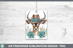 Safari Country Western Impala Air Freshener Sublimation Car Product Image 1