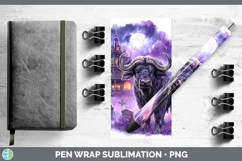 Buffalo Pen Wrap Safari Haunted Halloween Sublimation Pen De Product Image 1