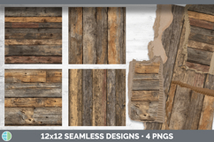 Weathered Barn Seamless Wood Texture Background | 12 x 12 in Product Image 2