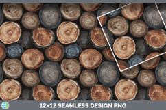 Rounds Trunk Seamless Wood Textured Background Papers Scrapb Product Image 2