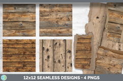 Pine Planks Seamless Wood Textured Background Papers Scrapbo Product Image 2