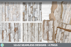 Whitewash Farmhouse Seamless Wood Textured Background Papers Product Image 2