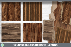 Walnut Grain Seamless Wood Textured Background Papers Scrapb Product Image 2