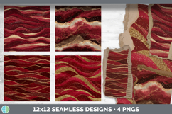 Ruby Red Seamless Glitter Textured Background Papers Scrapbo Product Image 2