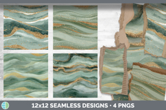Sage Green Seamless Glitter Textured Background Papers Scrap Product Image 2