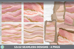 Blush Pink Seamless Glitter Textured Background Papers Scrap Product Image 2
